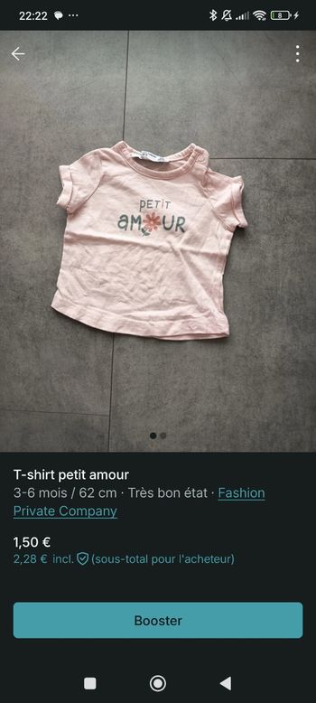 T-shirt petit amour 