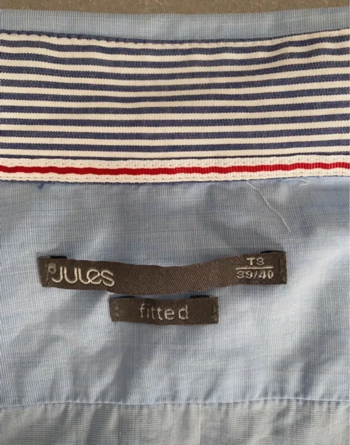 Chemise homme Jules bleu - photo numéro 3