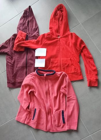 Lot de 3 pulls zippés  12 ans