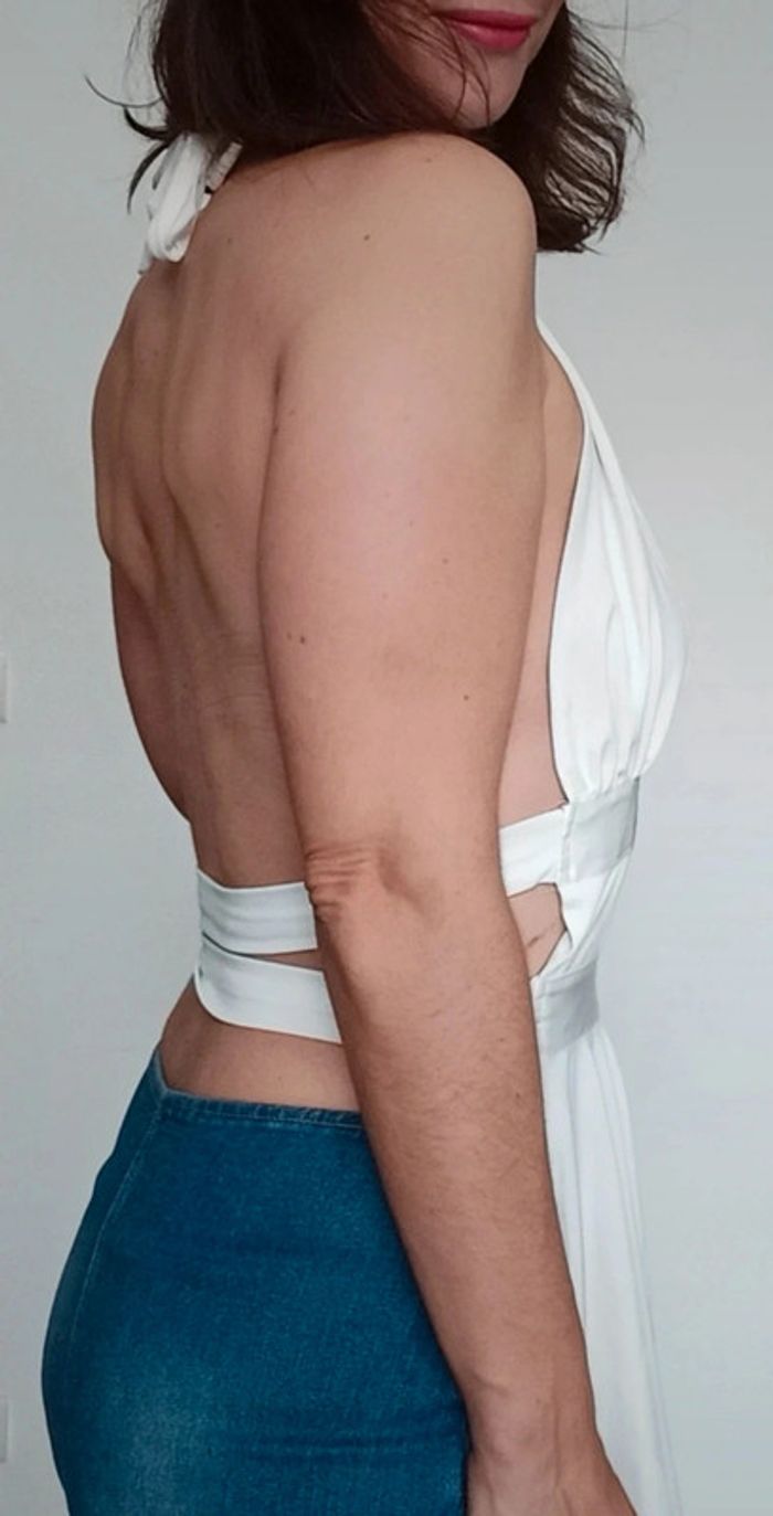 Top dos nu décolleté sexy taille M/L - photo numéro 3