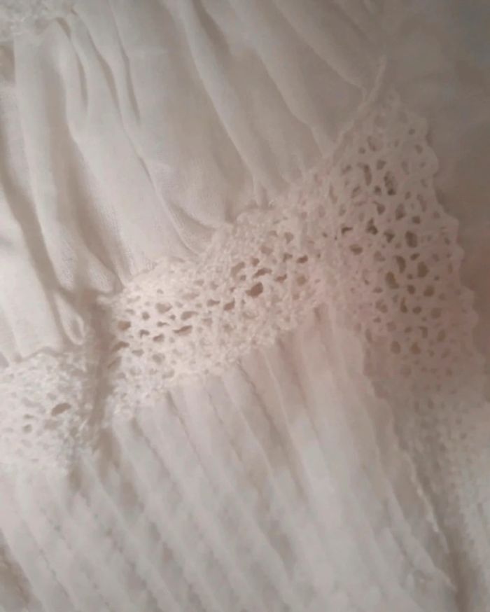 Robe blanche palme taille M/L - photo numéro 2