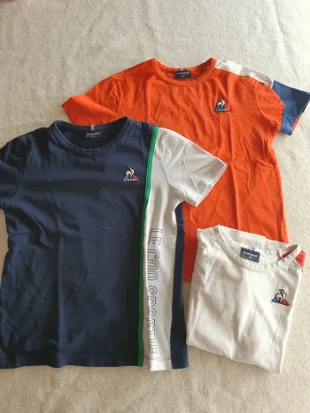 Lot tshirts Le Coq Sportif