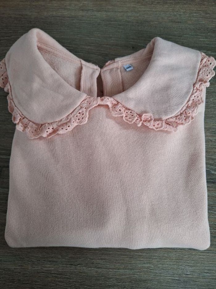Sweat fille Col dentelle taille 12 ans