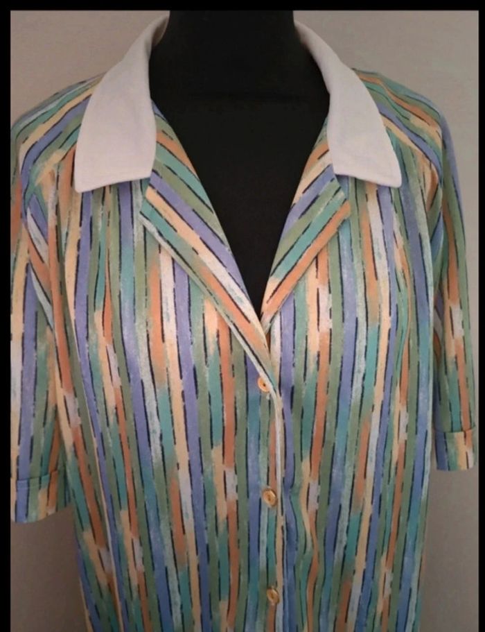 Robe chemise vintage Damart 54 - photo numéro 2