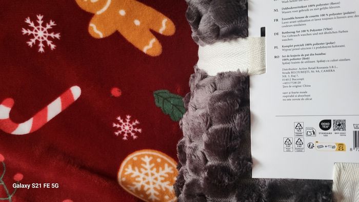 Lot housse de couette king size et 2 taies d oreiller gris anthracite oeko tex neuve - photo numéro 6