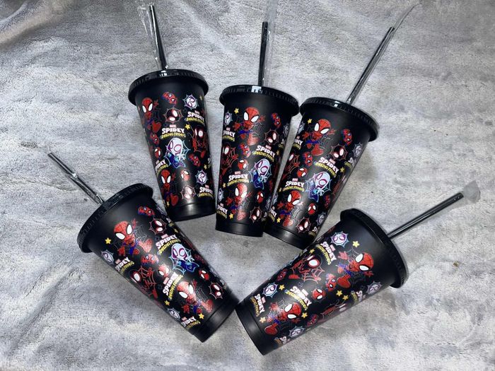Grand gobelet à paille Spiderman Marvel - photo numéro 2