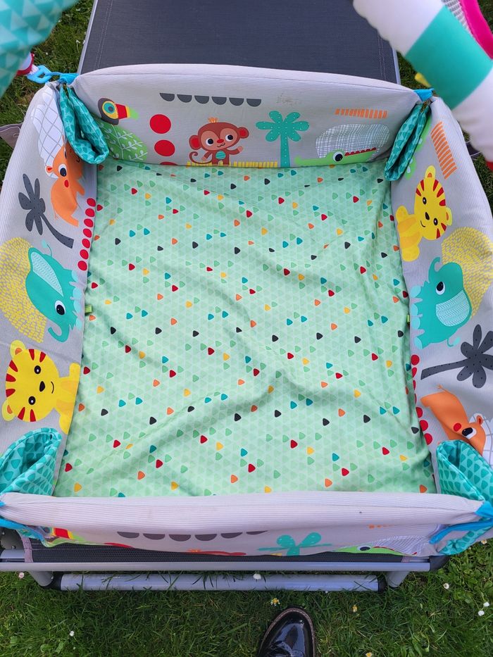 Tapis d éveil en tissus et arceau - photo numéro 2