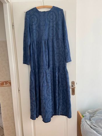 Robe longue marine