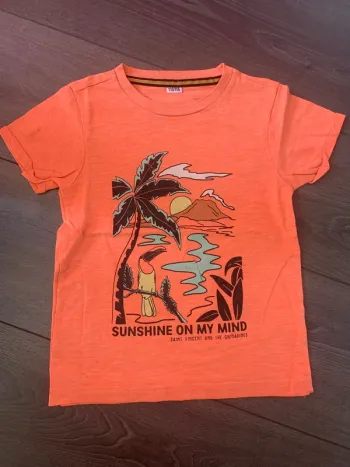 TEE shirt 5 ans garçon orange