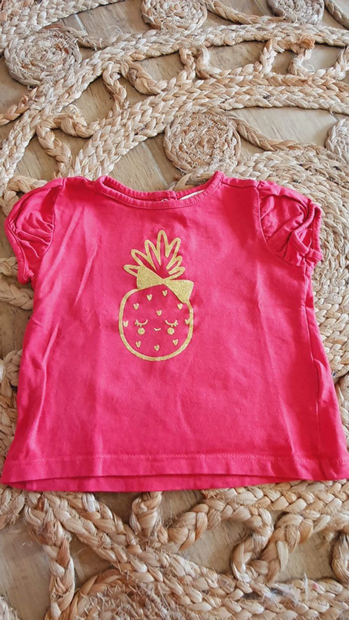 Lot 4 tshirts 9 mois fille - photo numéro 12