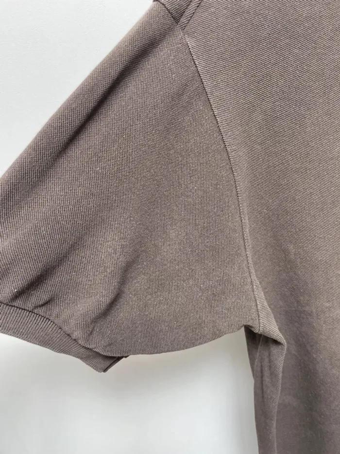 Polo Lacoste Regular fit vintage marron chocolat manches courtes taille 7 - photo numéro 5