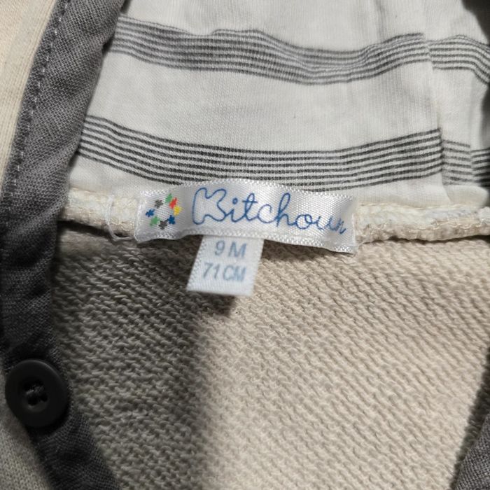 Pull à capuche - kitchoun - 9 mois - photo numéro 2