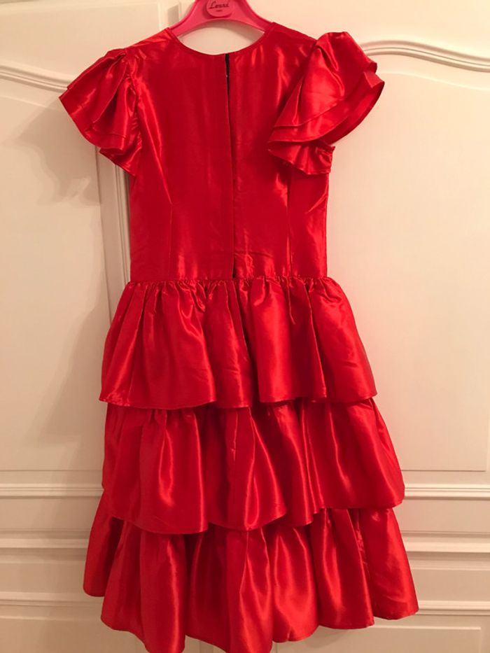 Déguisement Robe Rouge à Volants Style Espagnole - photo numéro 4
