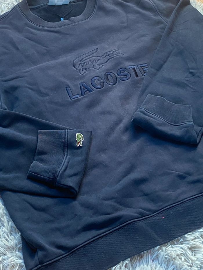 Pull ras de cou Lacoste / Bleu marine / Taille L - photo numéro 2