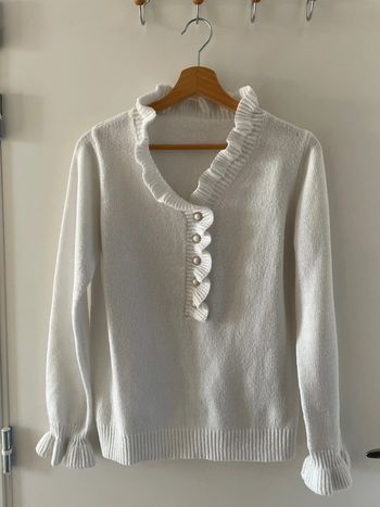 Pull col en V manches longues