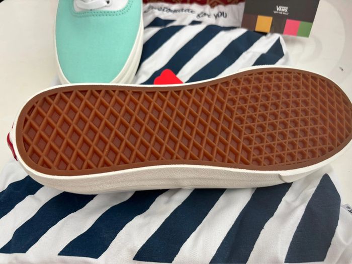 Vans Authentic Washed Green Nubuck - photo numéro 4