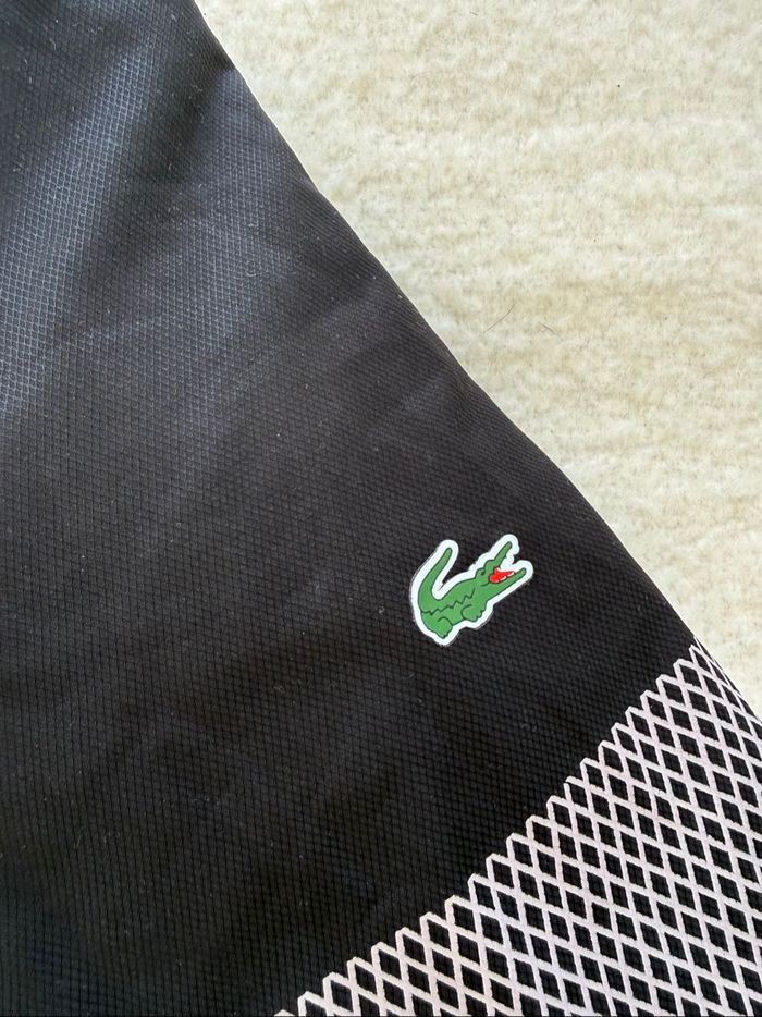 Veste à capuche zippée homme Lacoste Sport - Noire & blanche - Taille XL - photo numéro 4
