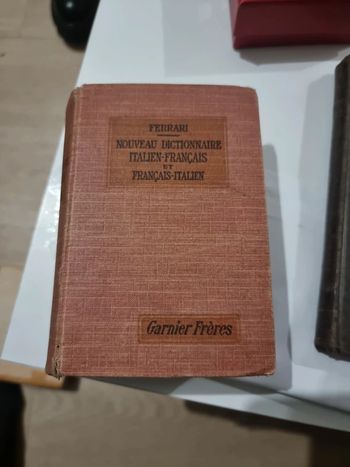 Dictionnaire italien français garnier freres Ferrari et angeli
