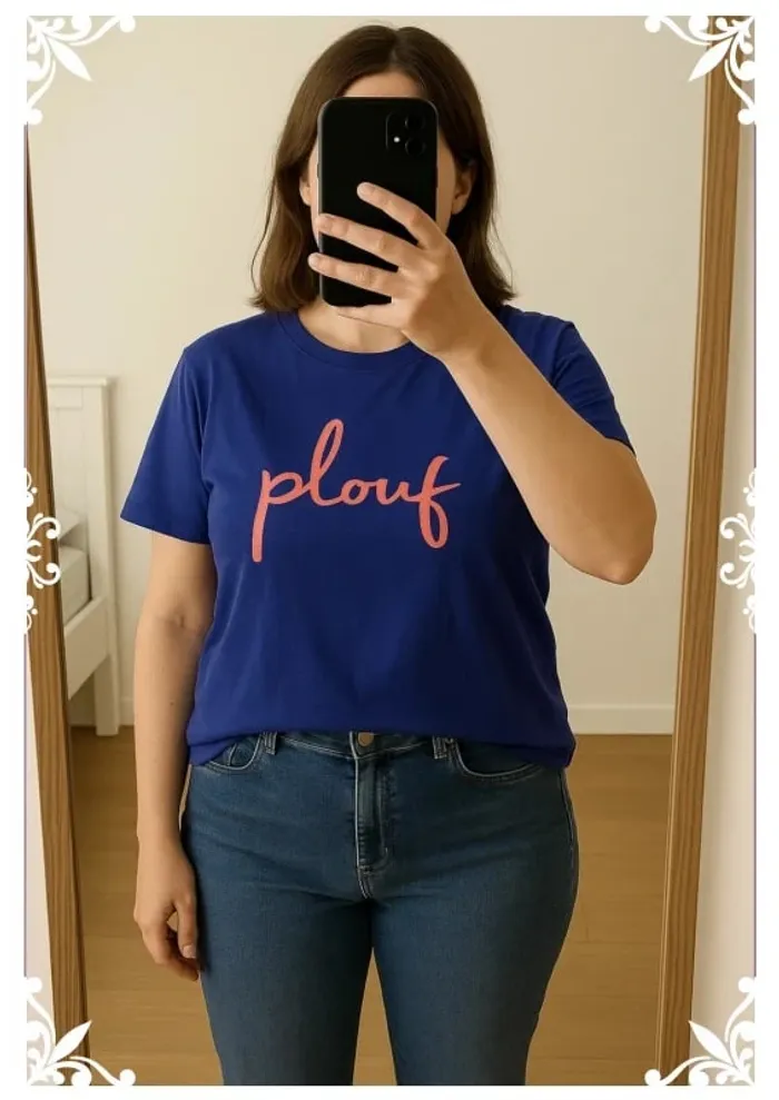 T-shirt violet taille L galleries Lafayette - photo numéro 2