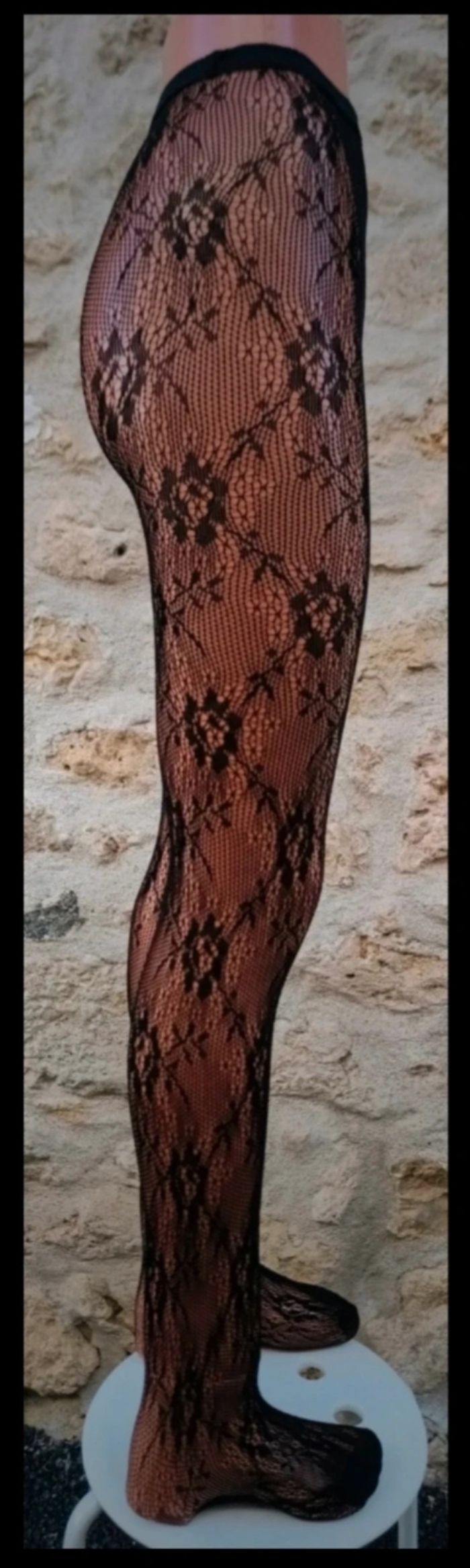 Collant résille motif fantaisie - photo numéro 4