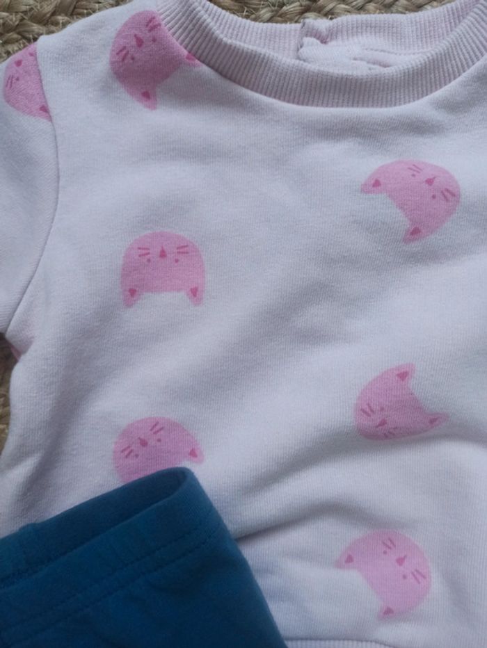 Ensemble pull rose et legging - photo numéro 2