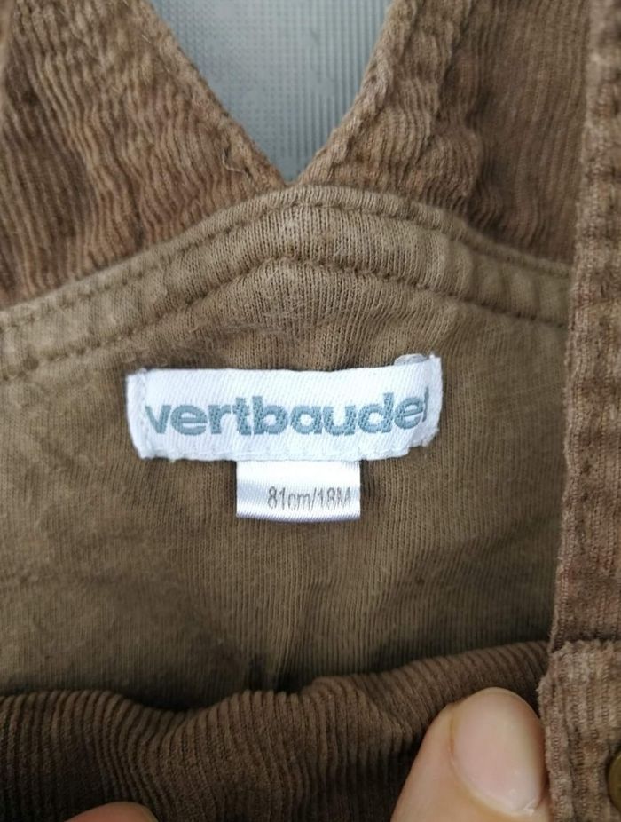 Salopette velours 18 mois garçon Vertbaudet - photo numéro 2