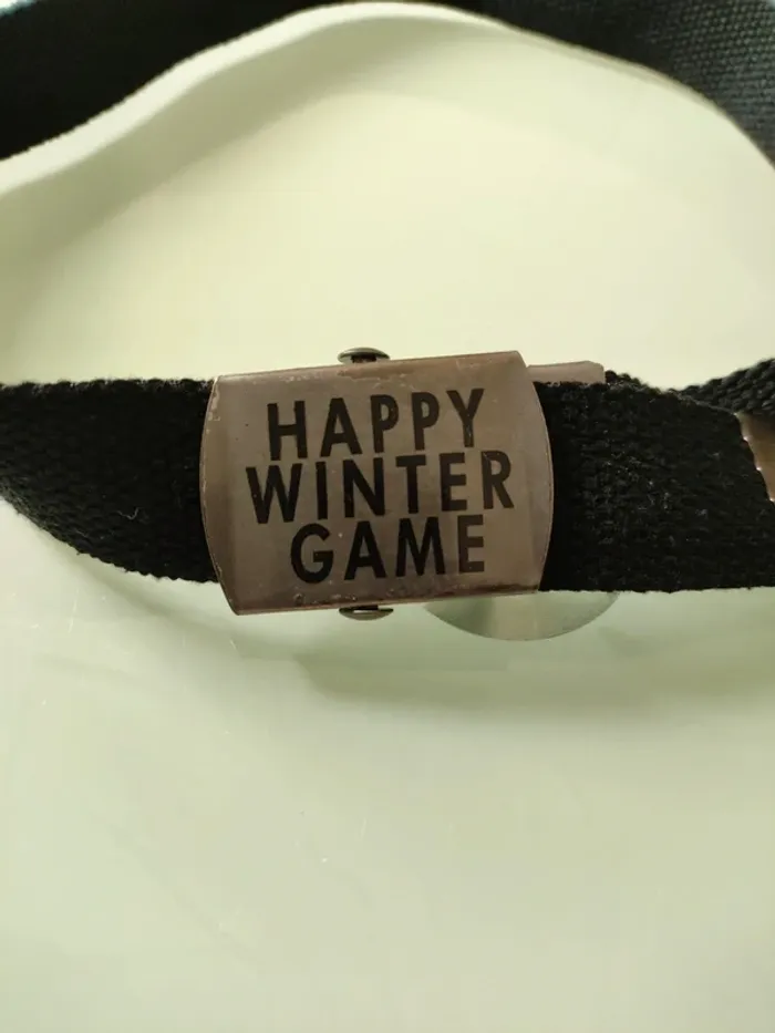 Ceinture pour enfant noir avec sangle - photo numéro 2