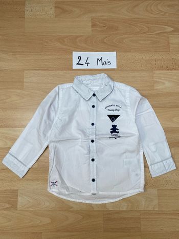 Chemise manches longues 24 mois Lulu Castagnette