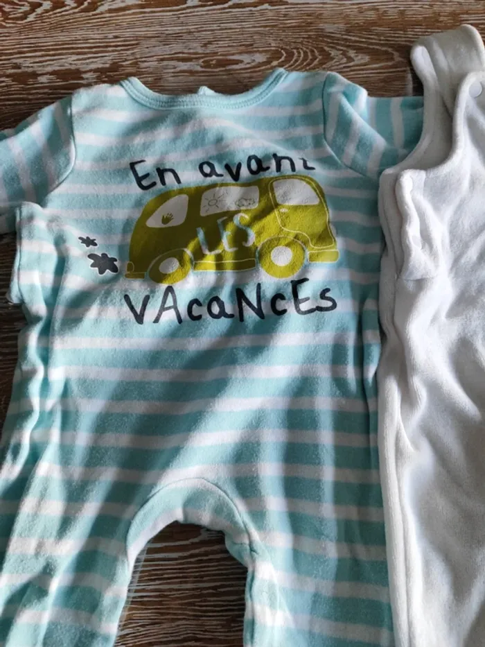 đ lots de 3 pyjamas 3 Mois đ - photo numĂ©ro 2