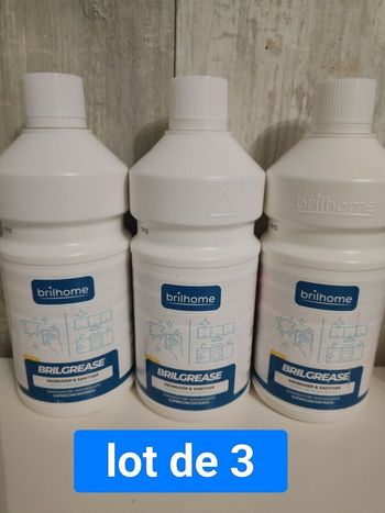 Lot de 3 brilgrease brilhome chogan neuf 
