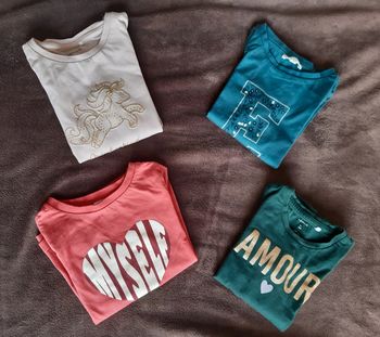 Lot 4 t shirts name it storytelling 4 ans manches longues