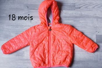 Manteau doudoune corail 18 mois