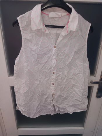 Chemise à pois rose taille 46