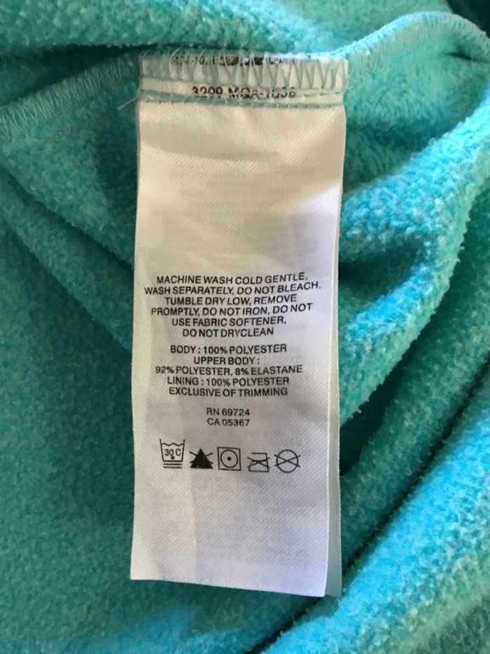 Veste polaire à capuche pour enfant Columbia turquoise taille L (14/16) 062 - photo numéro 14