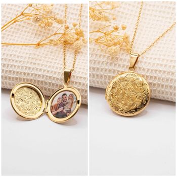 Collier médaillon photo ouvrable 