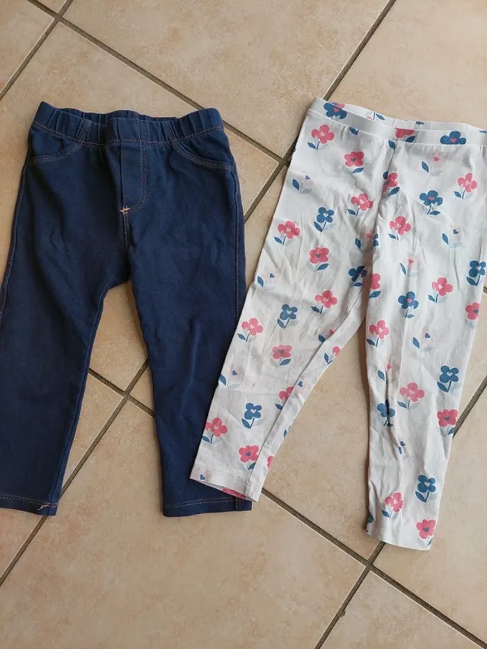 2 leggings 24 mois