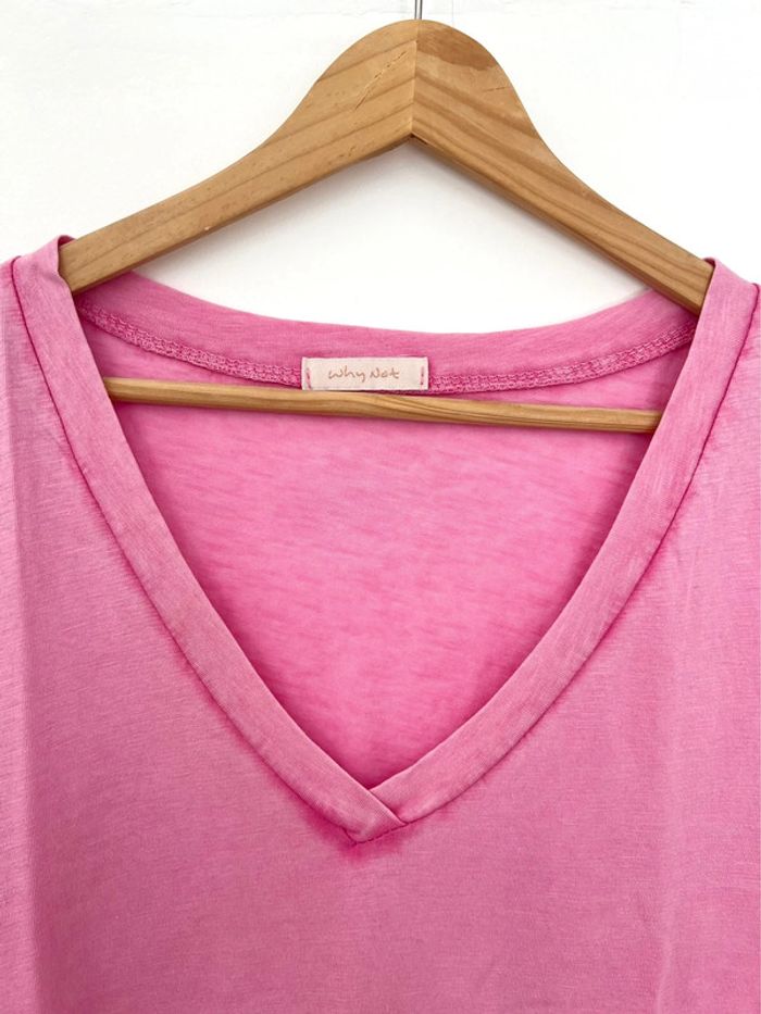 T-shirt long rose - photo numéro 2