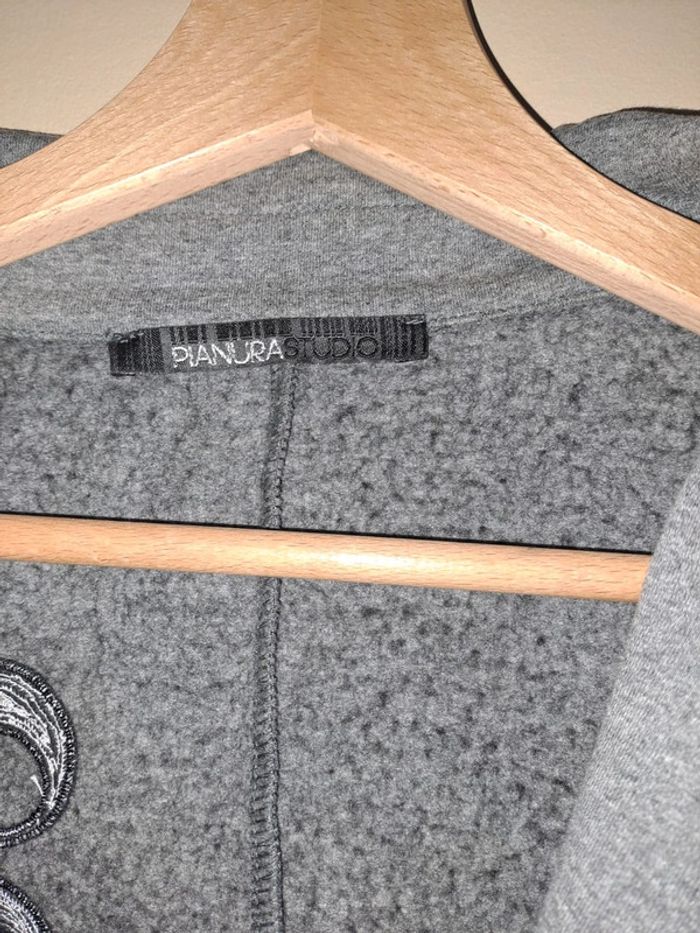 Superbe veste femme comme neuve grise 42 Fr 48 italienne pianura studio - photo numéro 4