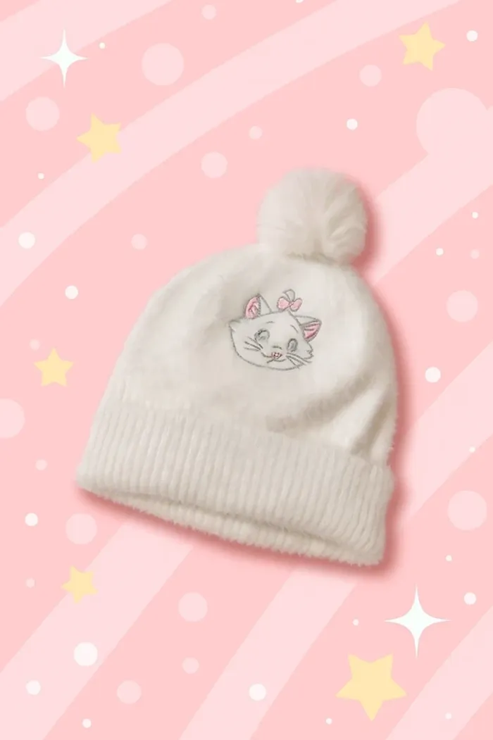 Bonnet bébé blanc Disney Marie (Les Aristochats)