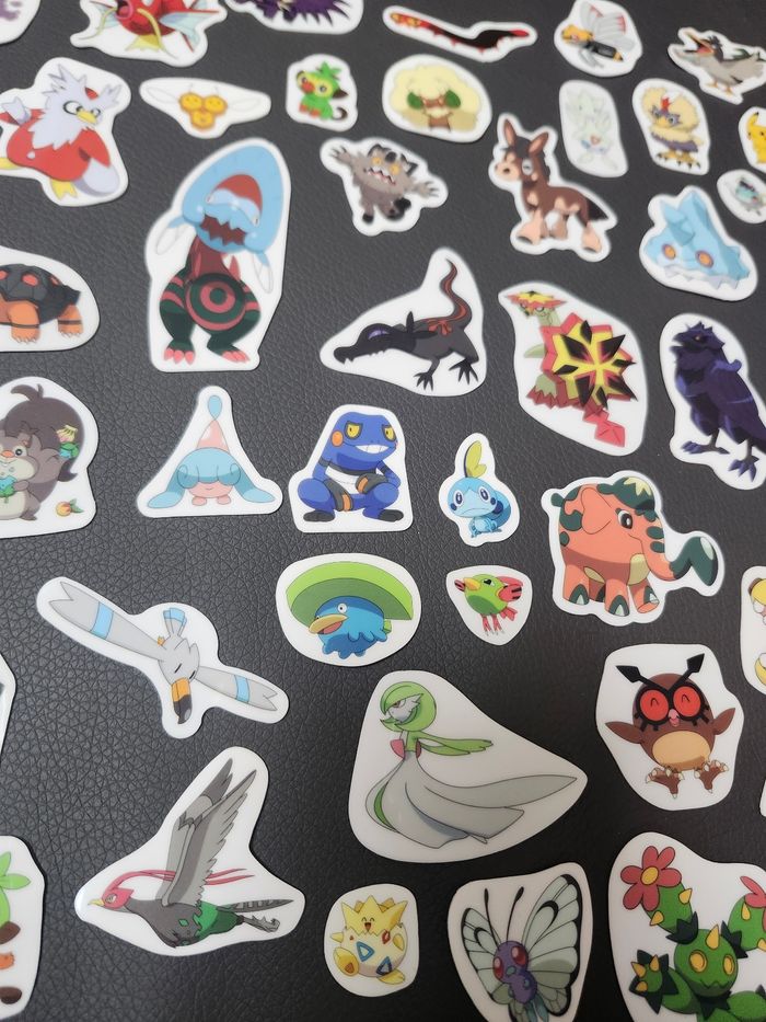 Lot stickers épais repositionnables avec décors pokemon - photo numéro 5