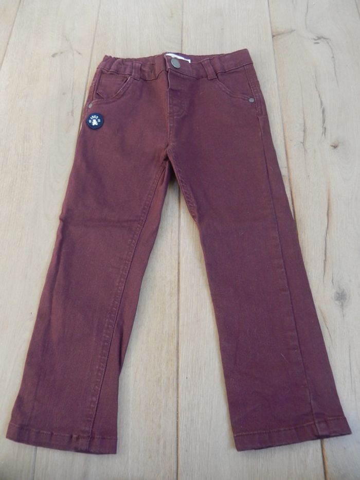 jeans bordeaux Lulu Castagnette NEUF 3 ans
