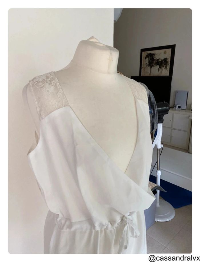 Combishort blanche dentelle - photo numéro 2