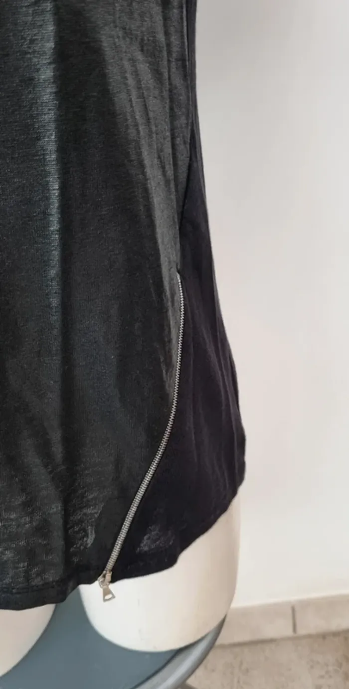 Tee-shirt sandro noir 38 lin - photo numéro 3