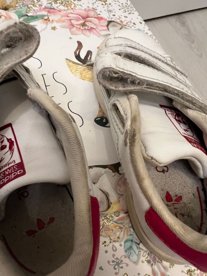 Stan smith rose et blanche taille 26 adidas - photo numéro 4