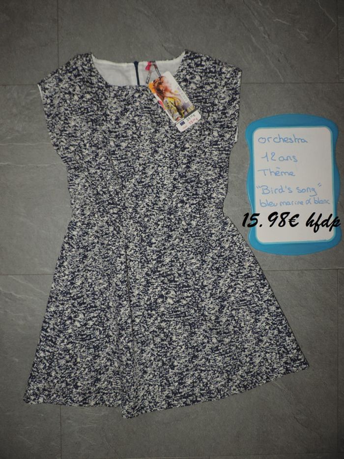 robe orchestra thème "bird's song" taille 12 ans