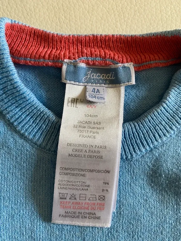 Pull Jacadi 4 ans - photo numéro 2