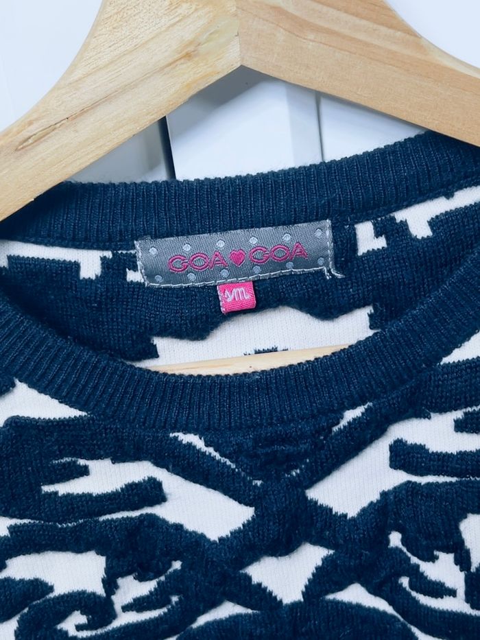 Pull crème et marine chic S/M - photo numéro 5