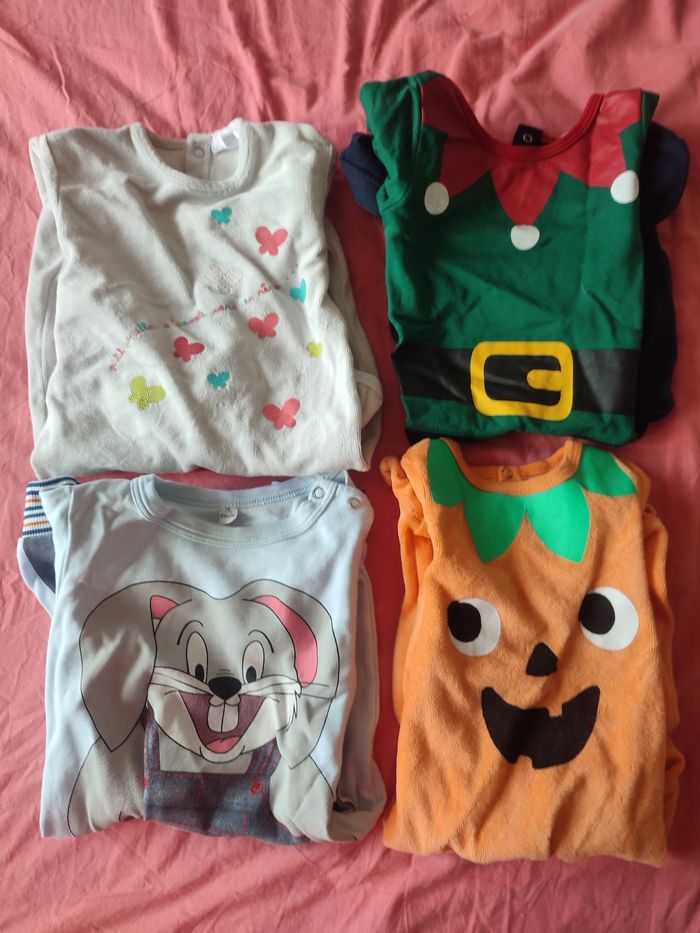 Lot de pyjamas et bodies bébé garçon