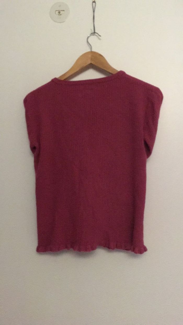 Lot 7 pièces14 ans robe bleue pailletées, gilet rose 2 débardeurs 1 tee-shirts - photo numéro 16