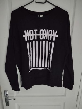 Pull femme noir/blanc